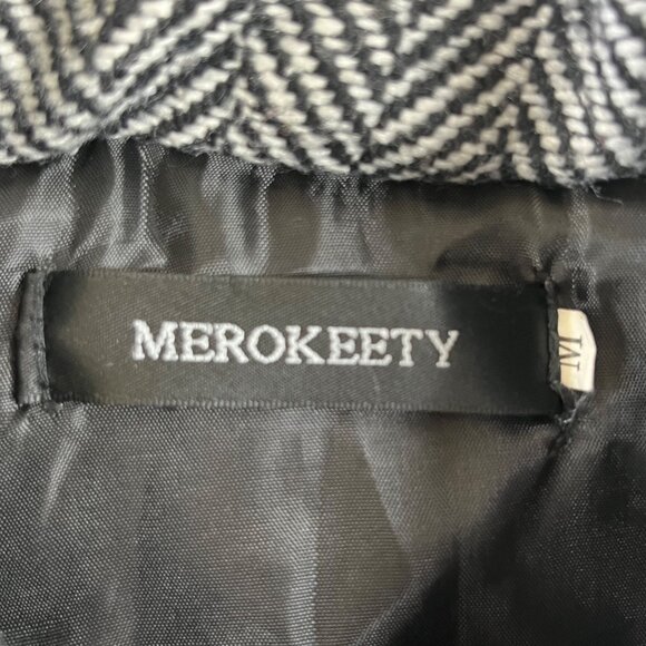 Merokeety Front Zip Vest Womens Medium Black White - Picture 6 of 8